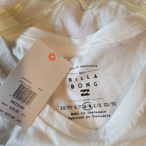 Billa Bong women's graphic "Here for the Good Vibes" sleeveless t-shirt size Med - Picture 8 of 9